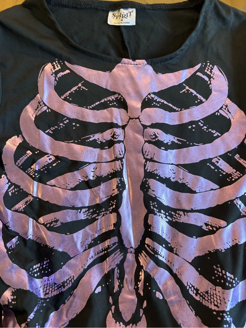 SPIRIT Halloween Dress Girls Medium  Punk Skeleton Witch Costume Dress Only